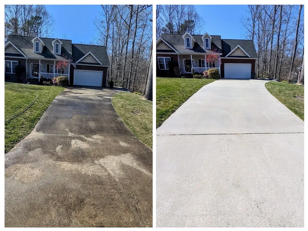 Unbelievable Concrete Cleaning Transformation in Gastonia, NC ...