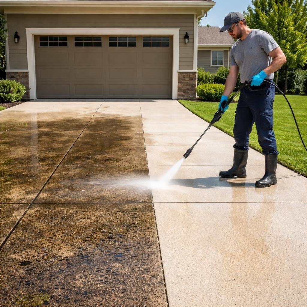 Blog 1 How often should you power wash your driveway